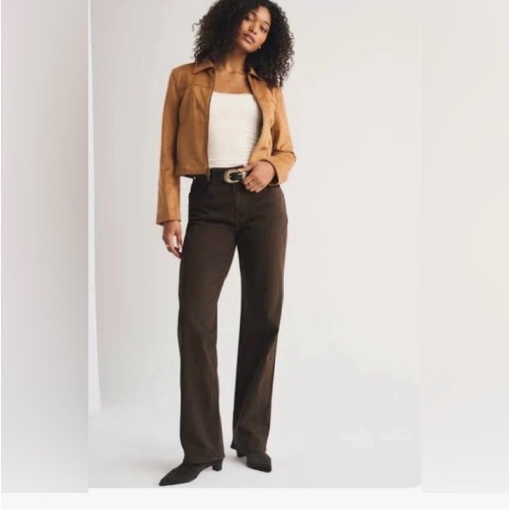 Abercrombie & Fitch Dark Brown High Rise Jeans size 30 or 10s